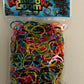 Hippie Mix Polka Dot Multi-Colored Rubber Bands Refill - 600 Bands & 24 C-Clips from Rainbow Loom (B0207)