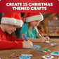 Santas Christmas Craft Kit for Kids - 15 Magical Christmas Crafts for Kids, Make Suncatchers, Paint Holiday Rocks, Make Magnets