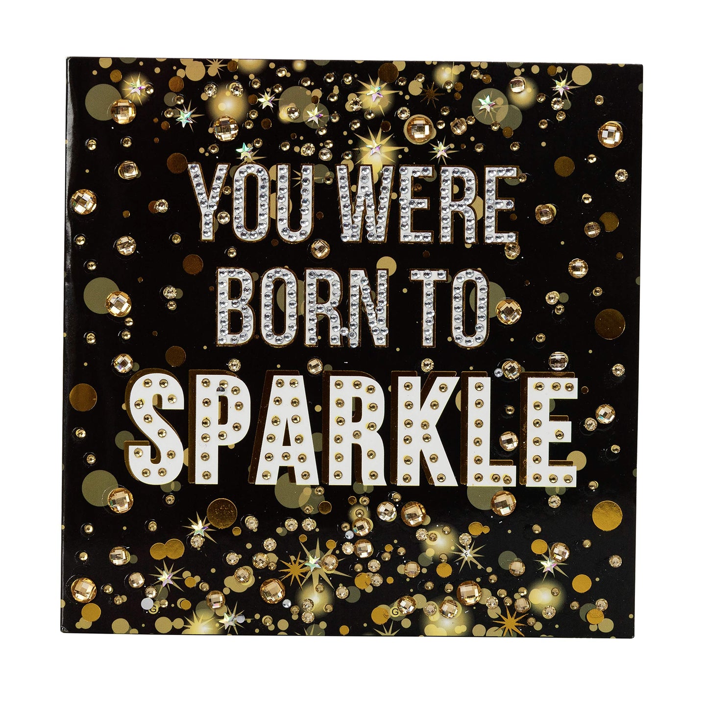 CRYSTAL ART Born to Sparkle Card Kit 18 x 18 cm