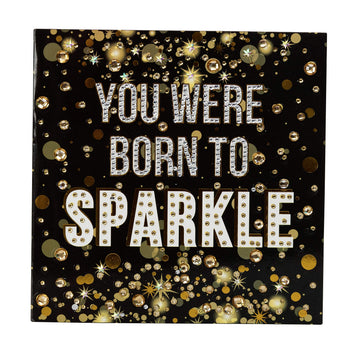 CRYSTAL ART Born to Sparkle Card Kit 18 x 18 cm