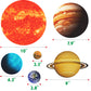 Giant Magnetic Solar System With 12 Individual Briefing Magnets.Perfect For Toddlers And Kids. (24 Pcs)