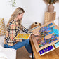 Becko Us 1500-Pc Tilting Puzzle Board With 4 Colorful Drawers & Cover, Adjustable Jigsaw Puzzle Table With Built-In Easel/Stand, Portable Tables With Storage For Adults, With Premium Flannel Tabletop
