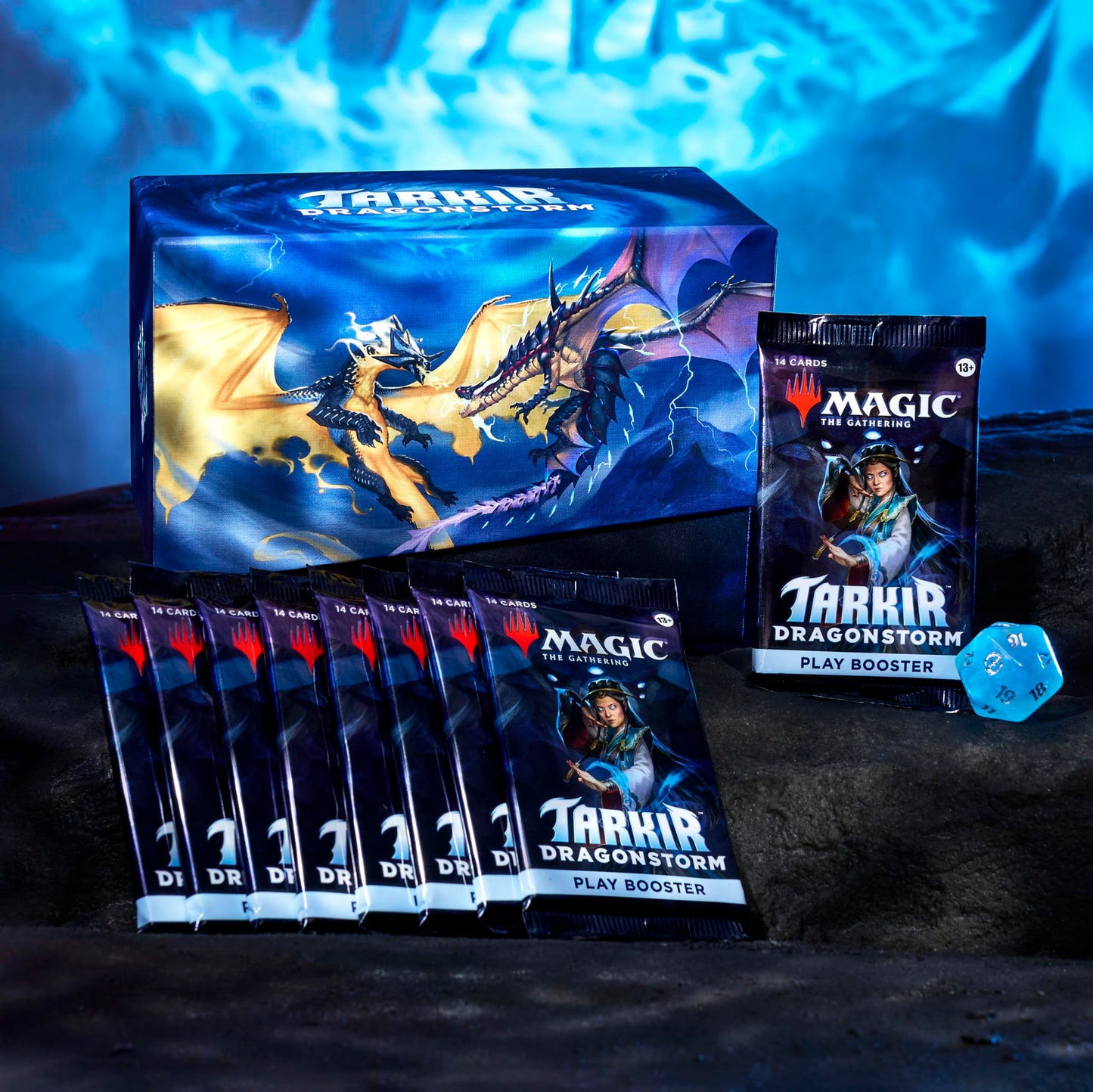 Magic: The Gathering Dragonstorm Bundle - Multicolor Cardboard, 3.465 x 7.362 x 0.1 inches, Model D42760000