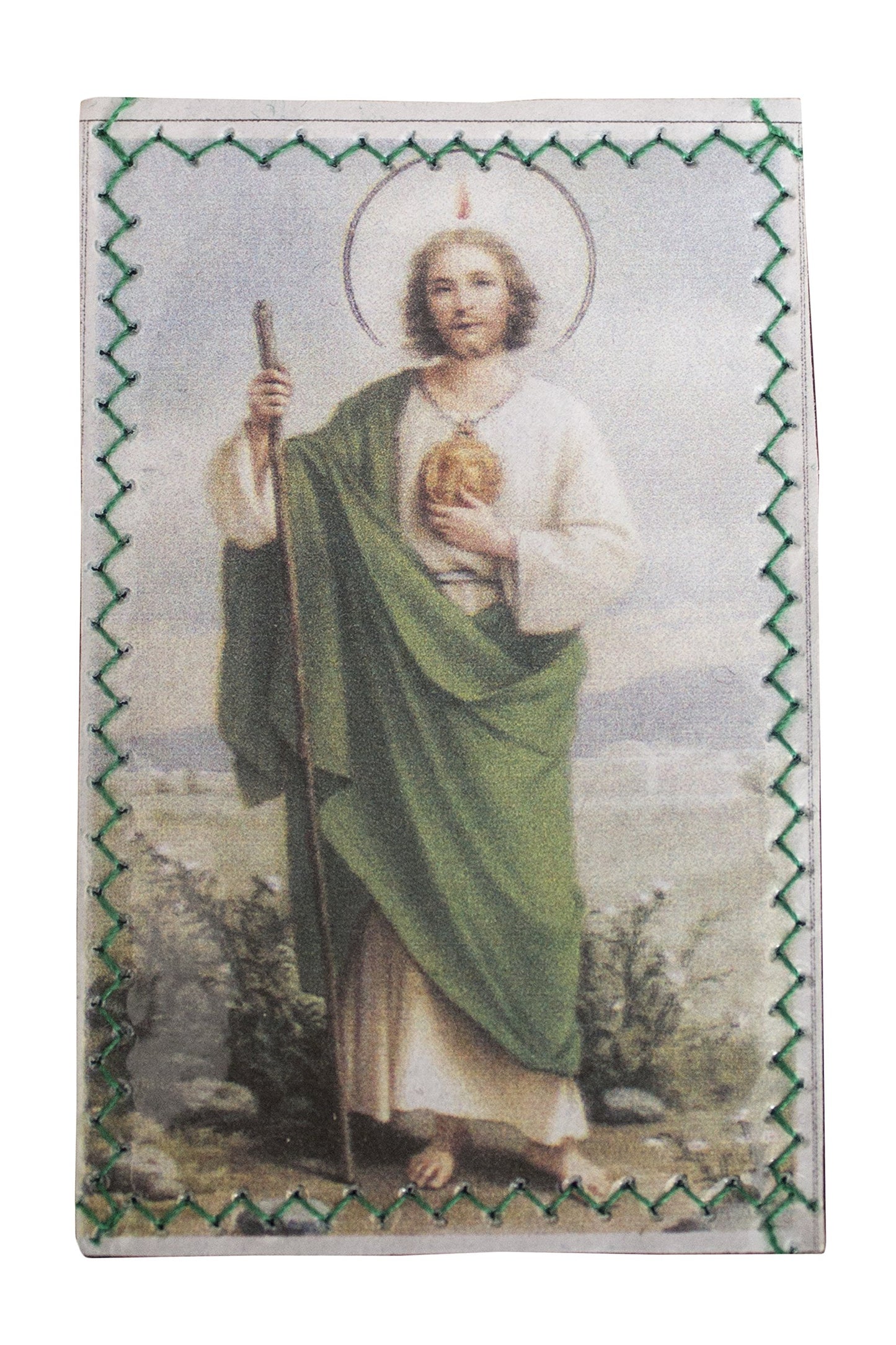 Laminated St. Jude Wallet Protection with Prayer for Finding Job - Proteccin para la Cartera de San Judas Tadeo con Oracion para