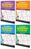 Set of 4 Ultimate Sudoku Puzzles  5,6,7,8 Large print for easy reading and solving [Paperback] SAWAN