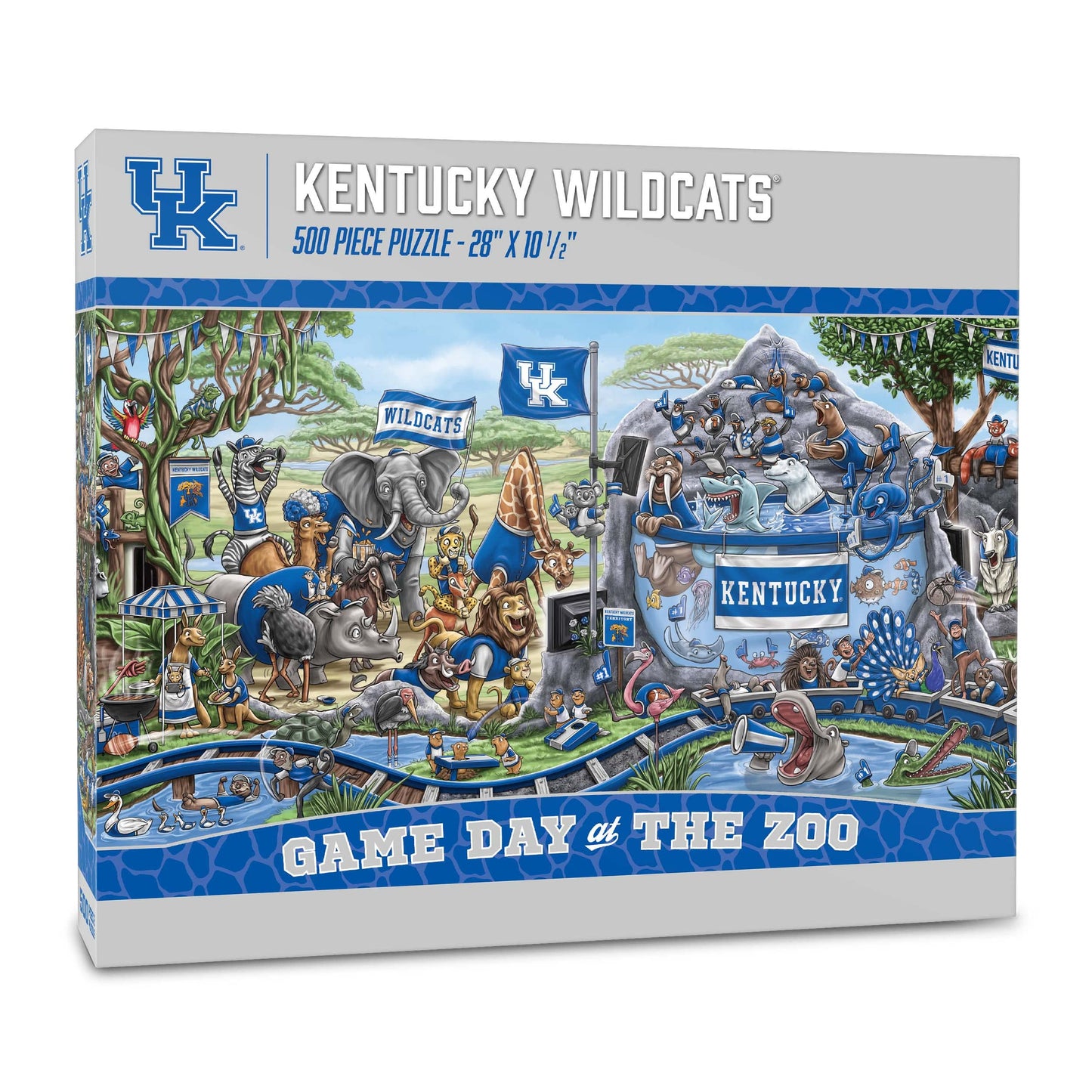 YouTheFan NCAA Kentucky Wildcats Game Day at The Zoo 500pc Puzzle