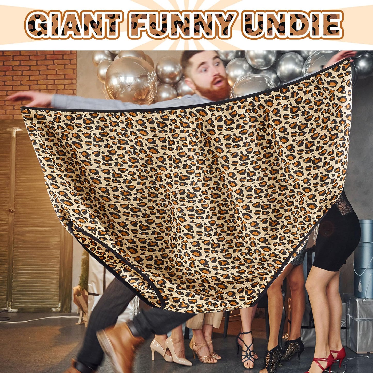 Zhanmai Funny Giant Underwear for Women - Classic Color, Polyester, Granny Panties Gag Gift, Adult Size