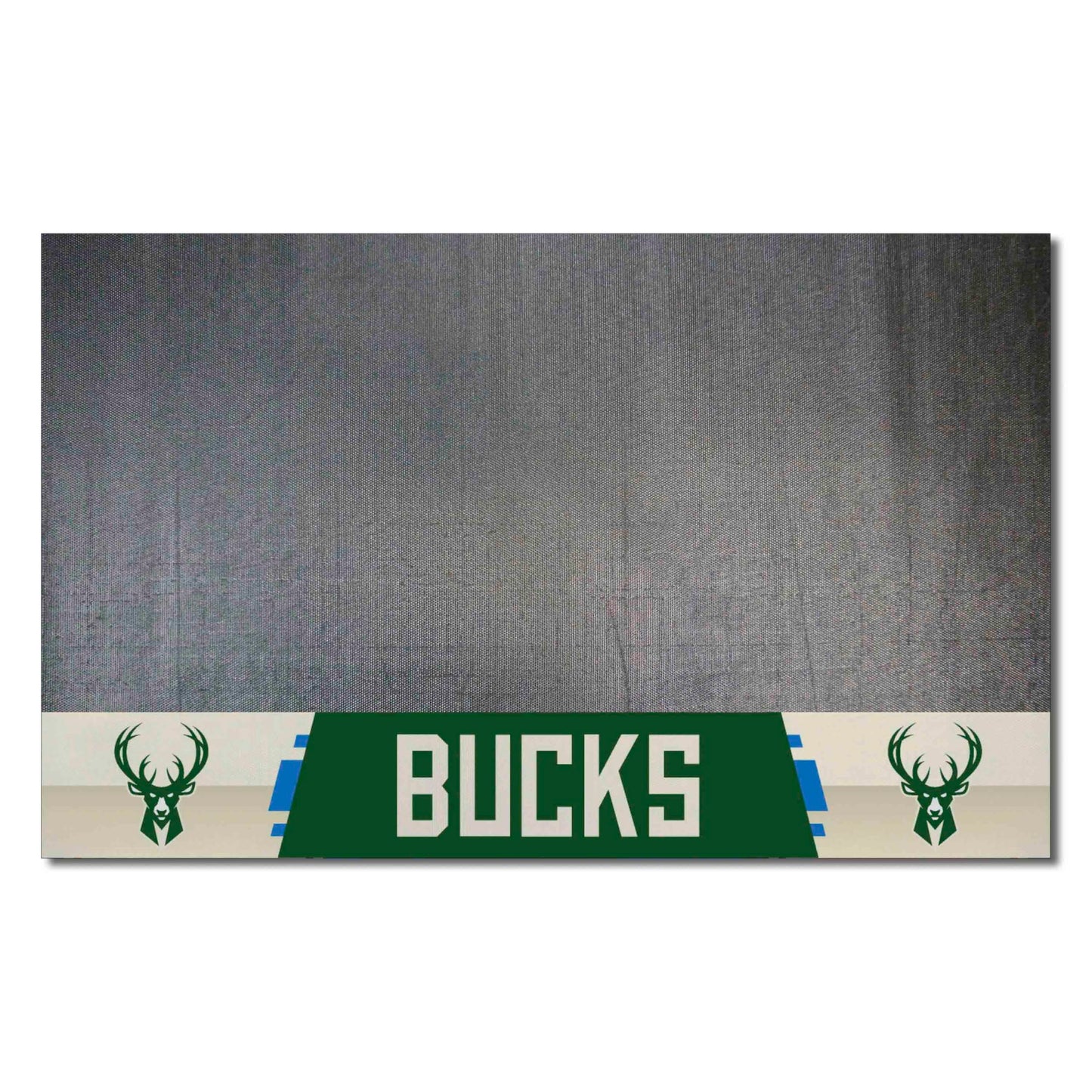 FANMATS 14211 Milwaukee Bucks Vinyl Grill Mat - 26in. x 42in. - Deck Patio Protective Mat | Oil, flame, and UV resistant