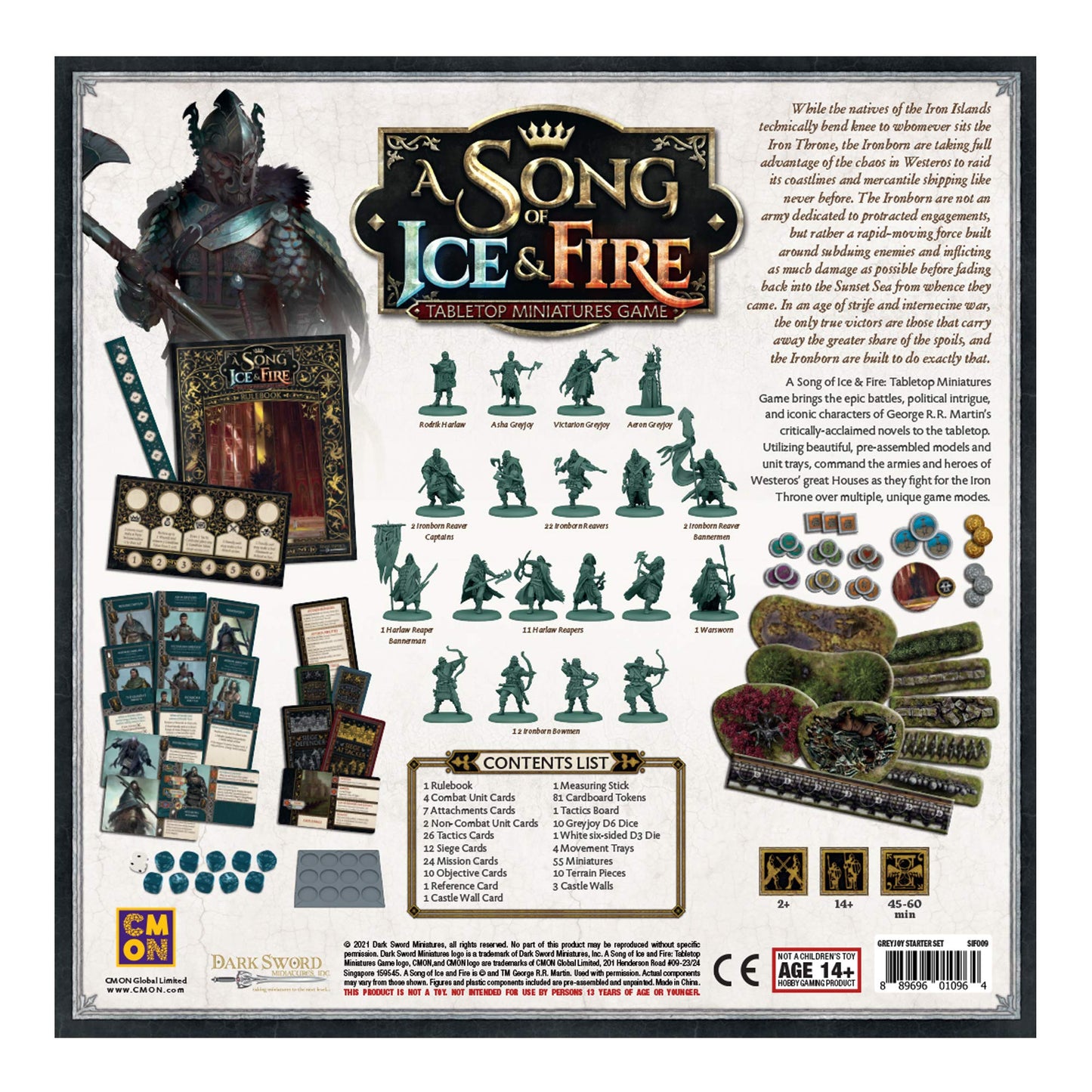 A Song Of Ice And Fire Tabletop Miniatures Game House Greyjoy Starter Set - Rulers Of The Iron Islands! Strategy Game For Adults