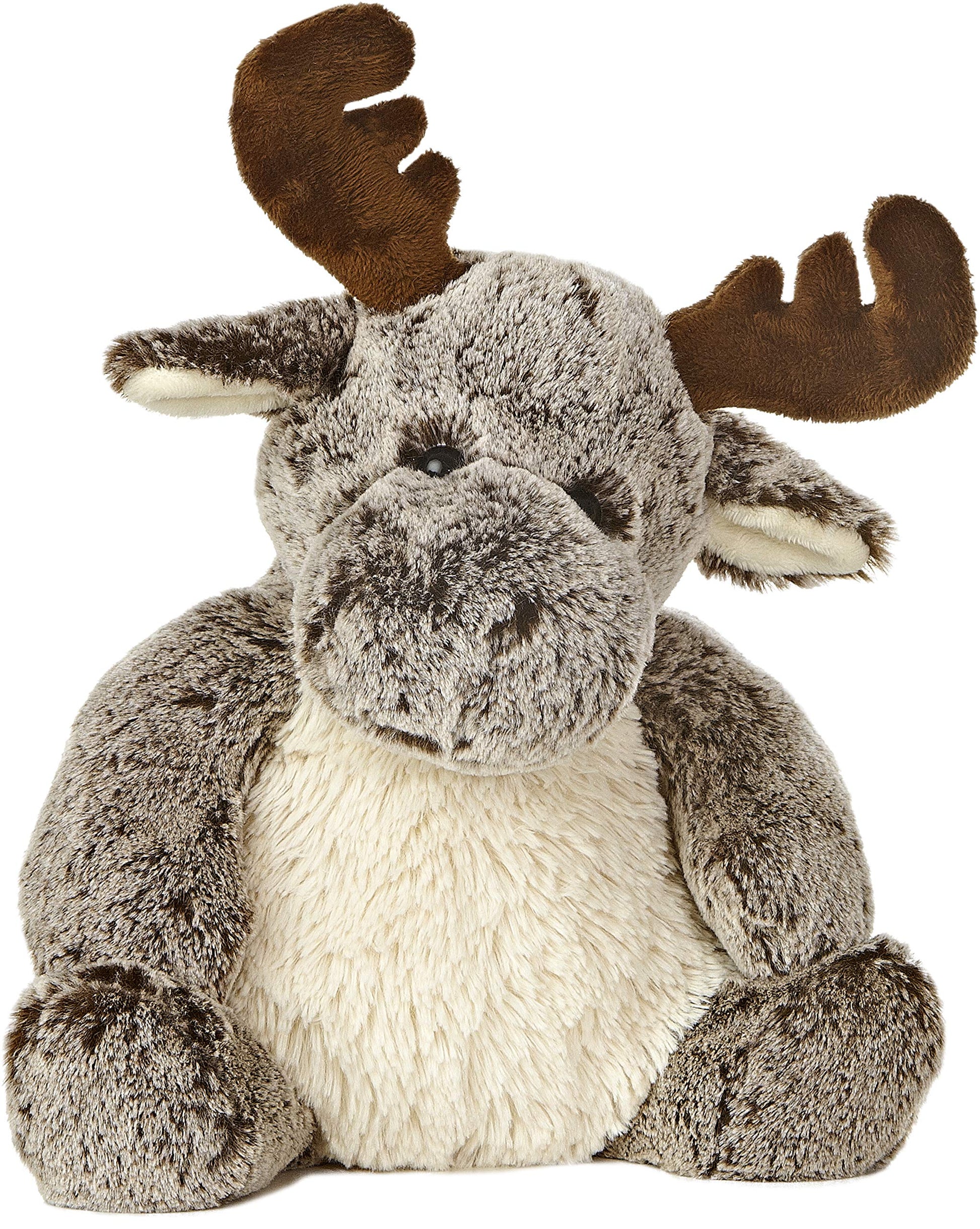 Aurora® Snuggly Sweet & Softer™ Milo Moose™ Stuffed Animal - Comforting Companion - Imaginative Play - Brown 12 Inches