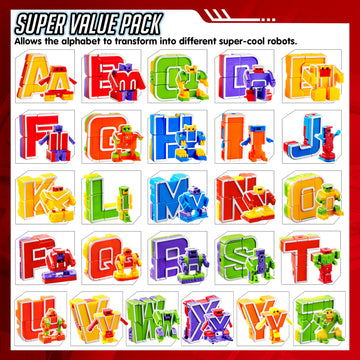 Joyin Alphabet Robots Toys For Kids, Abc Learning Toys, Alphabots, Letters, Toddlers Education Toy, Carnival Prizes, Christmas Toys, Treasure Box And Prize For Classroom