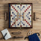 WS Game Company Scrabble Deluxe Travel Edition | Compact Wooden Game Set | Hidden Storage, Magnetic Closure | Multicolor, Model 27080