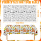 Windkream 4 Pcs 108 x 54 Inch Kids Giant Happy Thanksgiving Coloring Tablecloth Disposable Jumbo Paper Tablecloth for Coloring B