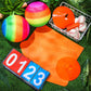 Jenaai 9 Pcs Sports Kickball Set Include 2 Pieces Kickball 5 Pieces Bases Flip Scoreboard and Pump for Boys and Girls Basketball