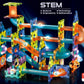 Unique Kids Magnetic Tiles Building Blocks With Marble Run Stem Toys Steam Toys For Kids Ages 3-10+Year Old Boys Girls Best Christmas Birthday Gift (110 Pcs)