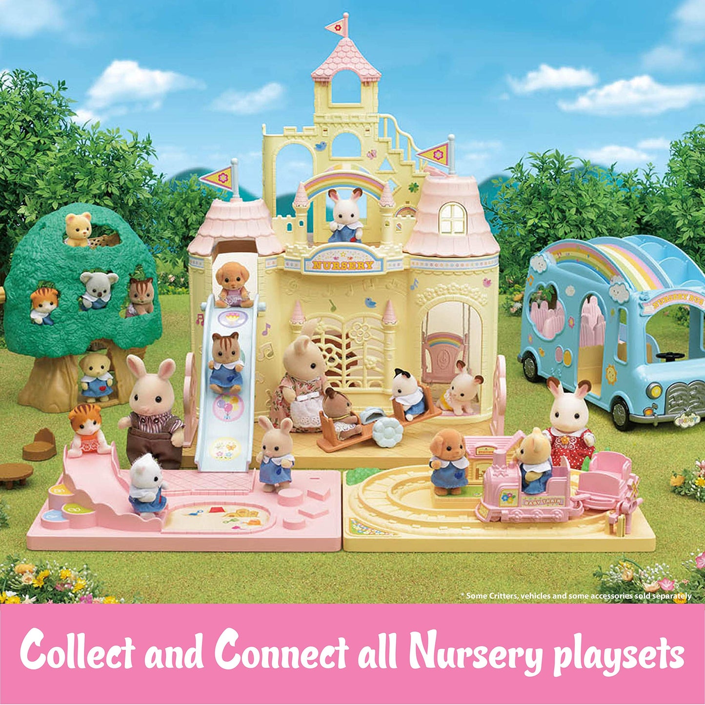 Calico Critters Baby Tree House Playset - Green, One Size, Plastic, Model CC1791