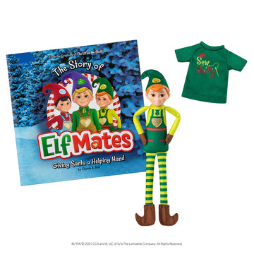 Elf Mates Cobbler Combo Pack Includes Elf Doll, Storybook And Elf-Sized Shirt - Authentic, Original, Trusted Christmas Elf For K