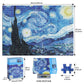 Starry Night Puzzle 1000 Pieces Van Gogh Mini Puzzle For Adults Artwork Jigsaw Puzzle Family Game (Starry Night)