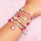 Make It Real - Juicy Couture Mini Crystal Sunshine - Diy Charm Bracelet Making Kit - Friendship Bracelet Kit With Swarovski Crystal Charms - Arts & Crafts Bead Kit For Girls - Makes 5 Bracelets