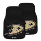 FANMATS 10628 Anaheim Ducks Front 2-Piece Team Logo Carpet Car Mat Set, Front Row Automotive Floor Mats, Non-Slip Backing, Team 