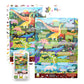 Banana Panda Dinosaur Puzzle For Kids - Large 60-Piece Observation Floor Puzzle With Seek And Find Activity - Includes Big Poster With Facts For Learning More About Dinosaurs - For Ages 4-8 Years