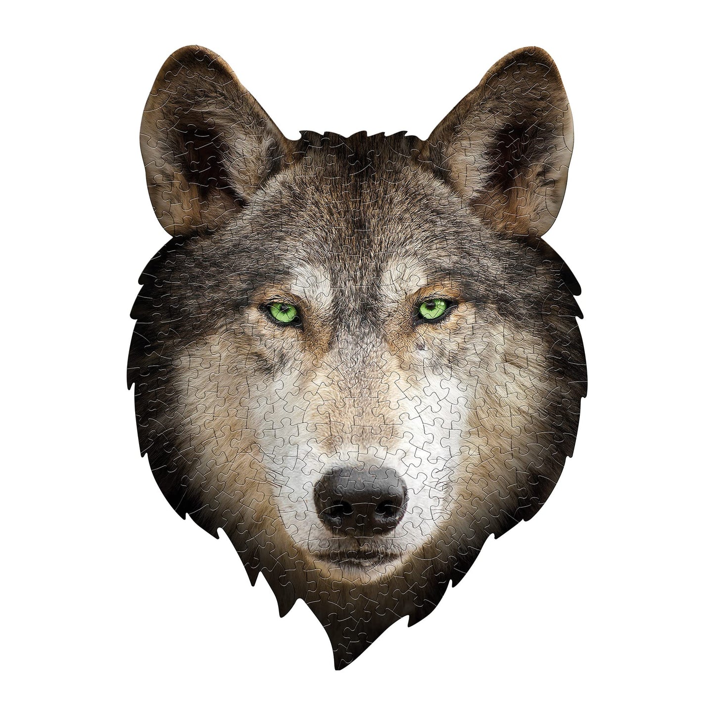 Madd Capp Puzzles - I Am Wolf - 300 Pieces - Animal Shaped Jigsaw Puzzle