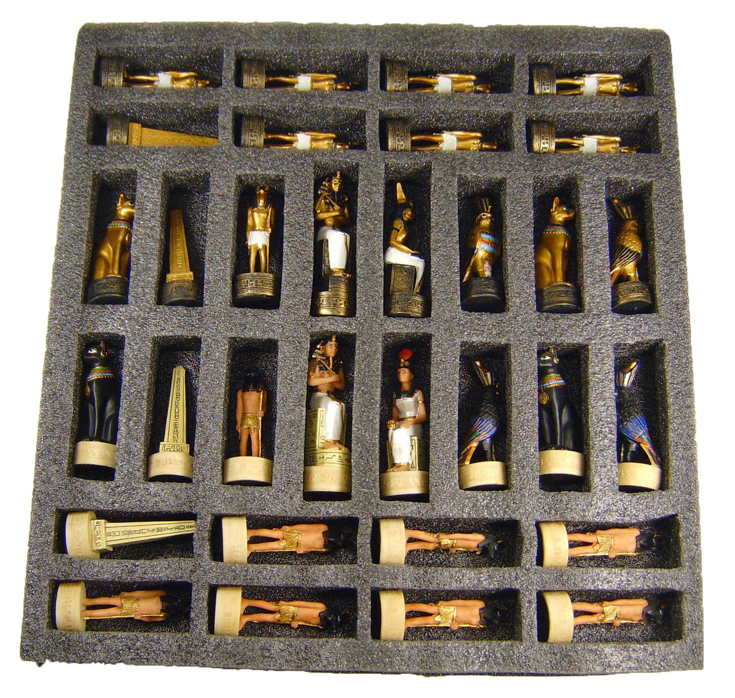 Hpl Egyptian Anubis Chess Set W/ 17' Castle Fortress Board (2 Players, Age 12+)