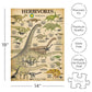 Aquarius Smithsonian Herbivore Dinosaurs Puzzle (500 Piece Jigsaw Puzzle) - Glare Free - Precision Fit - Officially Licensed Smi