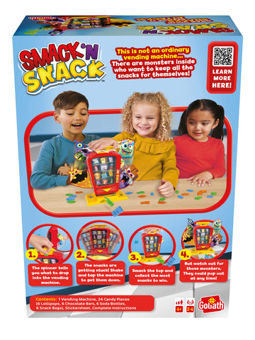 Goliath Smack 'N Snack Game - Collect Snacks From Vending Machine Before Monsters Attack! - Ages 4 And Up, 2-4 Players