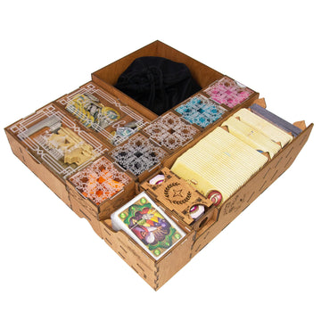 Smonex Organizer Insert Compatible With Five Tribes And All Expansions - Ideal Board Game Organizer For Vertical Storage - Laser