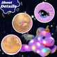Cuteoy Musical Plush Purple Unicorn Stuffed Animal Glowing Led Light-Up Nightlight Toys Singing Lullabies Birthday Christmas Plu