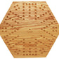 Solid Oak Double Sided Marbles Board Game Wooden 16 Inch By Cauff