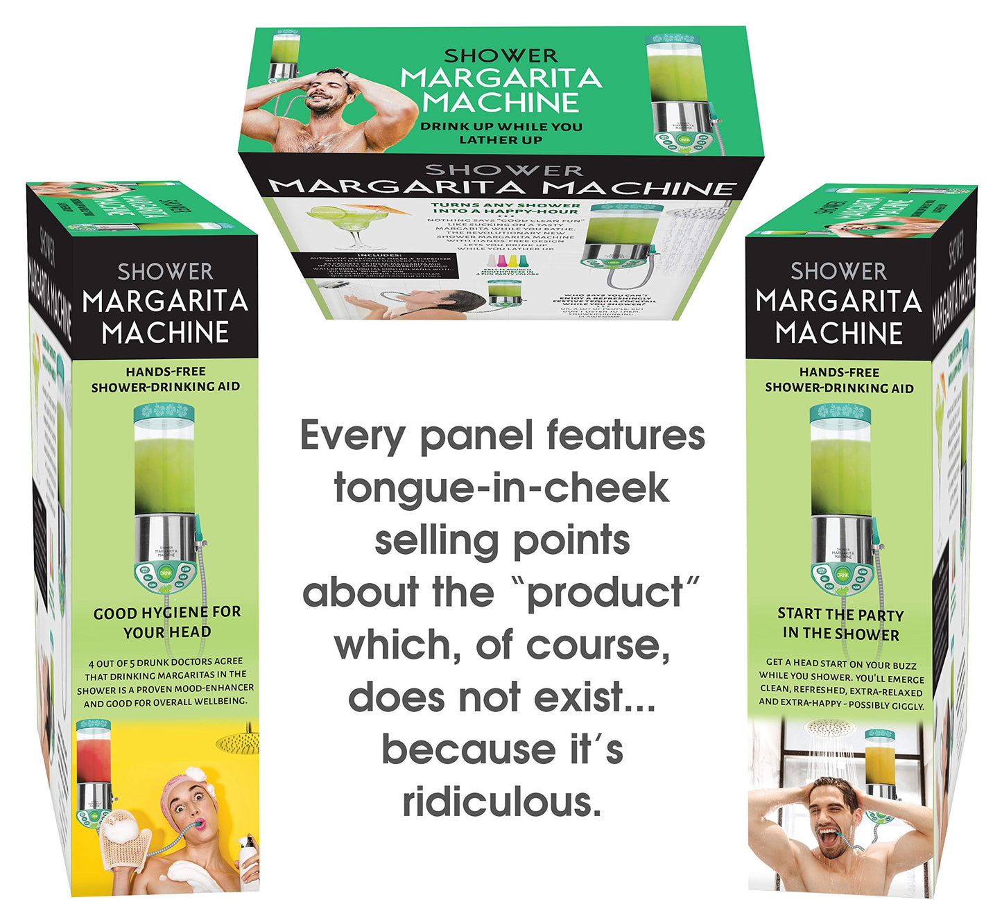 Seymour Butz Prank Gift Box Shower Margarita Machine - Perfect Gag Gift And Funny White Elephant Idea