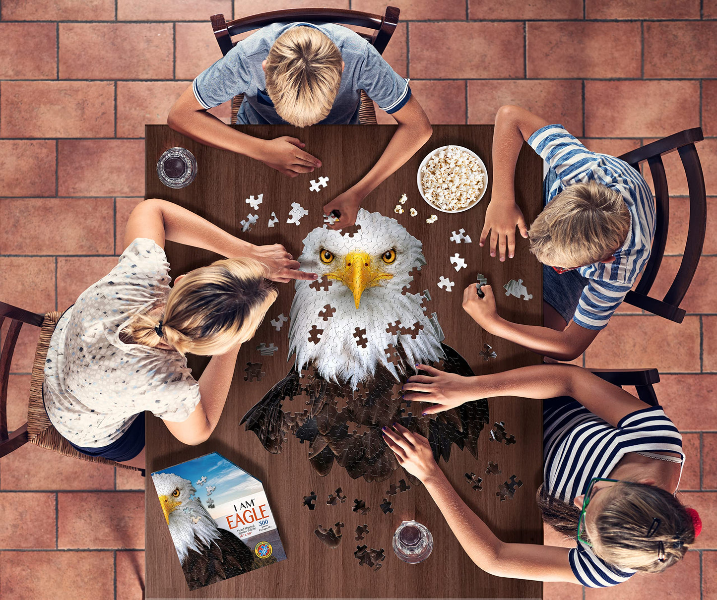 Madd Capp Puzzles - I Am Eagle - 300 Pieces - Animal Shaped Jigsaw Puzzle