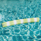 Big Joe Noodle No Inflation Needed Pool Float, Rolling Wave Lime Double Sided Mesh, Quick Draining Fabric, Jumbo 4 Feet