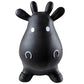 Appleround Cow Bouncer With Air Pump, Inflatable Space Hopper, Ride-On Bouncy Animal (Black)