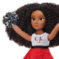 Just Play Hbcyou Clark Cheer Captain Alyssa 18-Inch Doll & Accessories, Curly Hair, Medium Brown Skin Tone, Designed And Develop