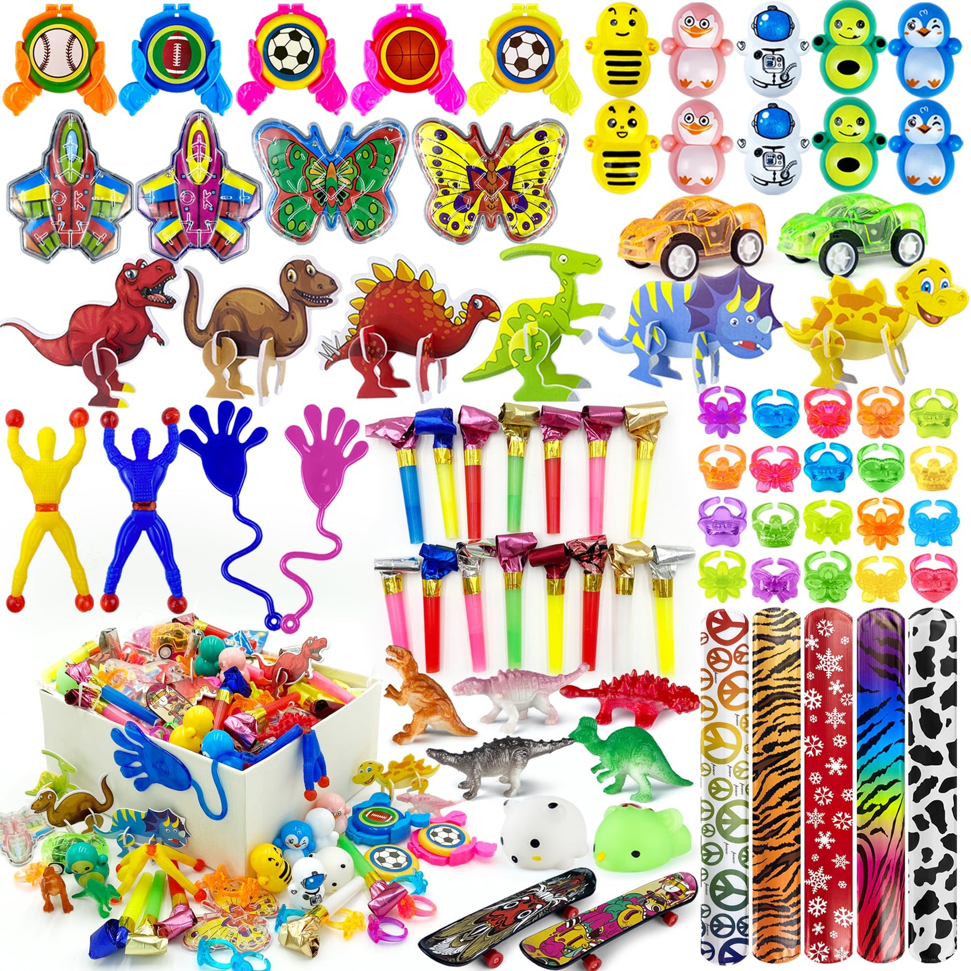 XIPEGPA 80PCS Party Favors Toy Assortment for Classroom Rewards Bulk Toys Birthday Party Toys Goodie Bag Filler Treasure Box Gif