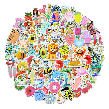 Eoaod 300Pcs Water Bottle Stickers For Kids, Cute Stickers For Water Bottles, Vinyl Waterproof Stickers Aesthetic Laptop Sticker