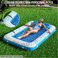 Jasonwell Inflatable Tanning Pool Lounger Float - Large Vinyl Sunbathing Raft in Blue - Model JX-TPF-180