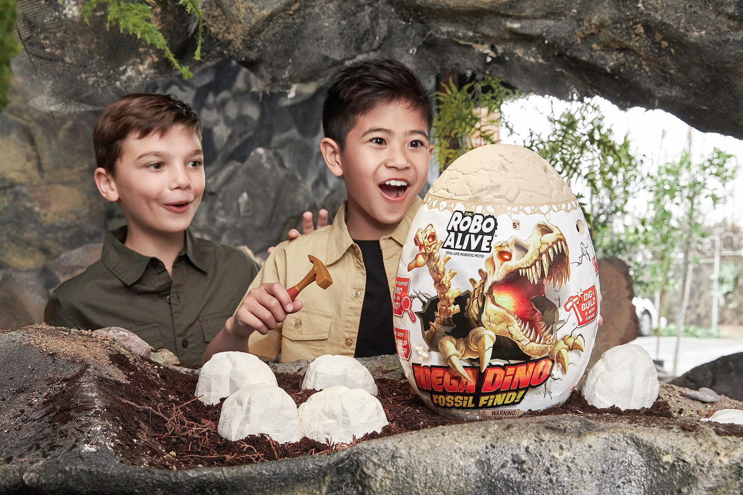 Robo Alive Mega Dino Fossil Find (T-Rex) By Zuru Dig And Discover, Stem, Excavate Prehistoric Fossils, Dinosaur Toys, Educational Toys, Great Science Kit Gift For Girls And Boys