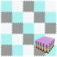 Qqpp Eva Rubber 18 Tiles Interlocking Puzzle Foam Floor Mats - Baby Play Mat For Playing | Exercise Mat For Home Workout. White, Green, Gray. Qc-Ahlb18N