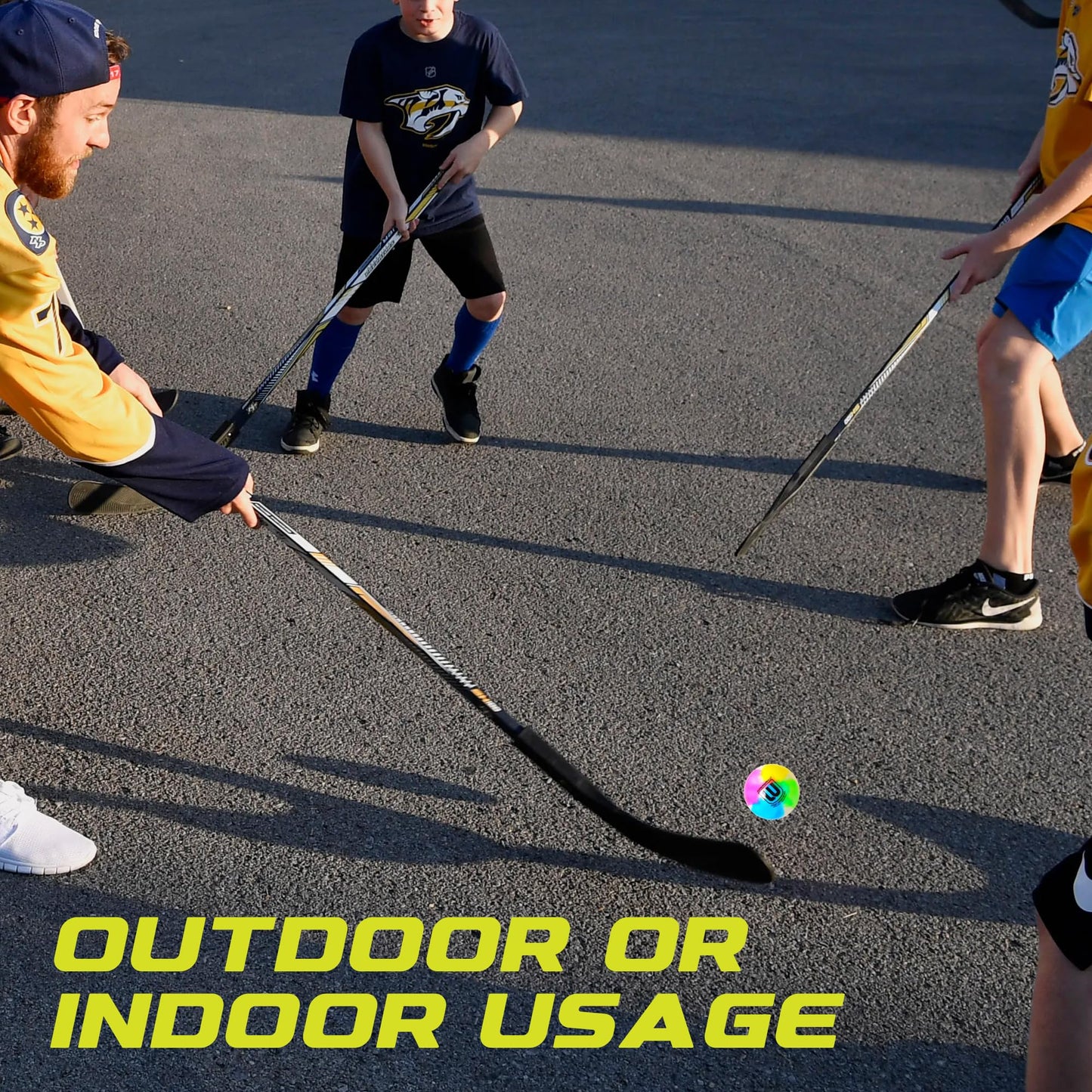 Winnwell Sports Street Hockey Balls - Indoor & Outdoor Balls With Storage Bag - Hockey Gear Ideal For Road, Or Street Hockey Gam