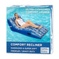 Aqua Ultra-Comfort Floating Pool Chair & Lake Raft With Pillow - 1-Person Heavy Duty Pool Float, Lake Floating Chair - Blue Pine