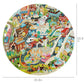 boppi City Life Round Jigsaw Puzzle - 150 Pieces, 58cm Diameter, 100% Recycled Card, Fun for Ages 5-8, Featuring Animals, Vehicles, and Buildings