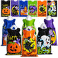 JOYIN 60 PCS Halloween Drawstring Treat Bags, Goodie Candy Trick or Treat Bags Bulk, 6 Design Goody Bag for Trick or Treating, S