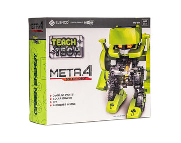 Elenco Teach Tech Meta.4 Solar Robot, 60 Pieces, Lime Green (Ee-Ttg617)