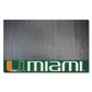 FANMATS NCAA University of Miami Hurricanes Vinyl Grill Mat , Black , 26x42