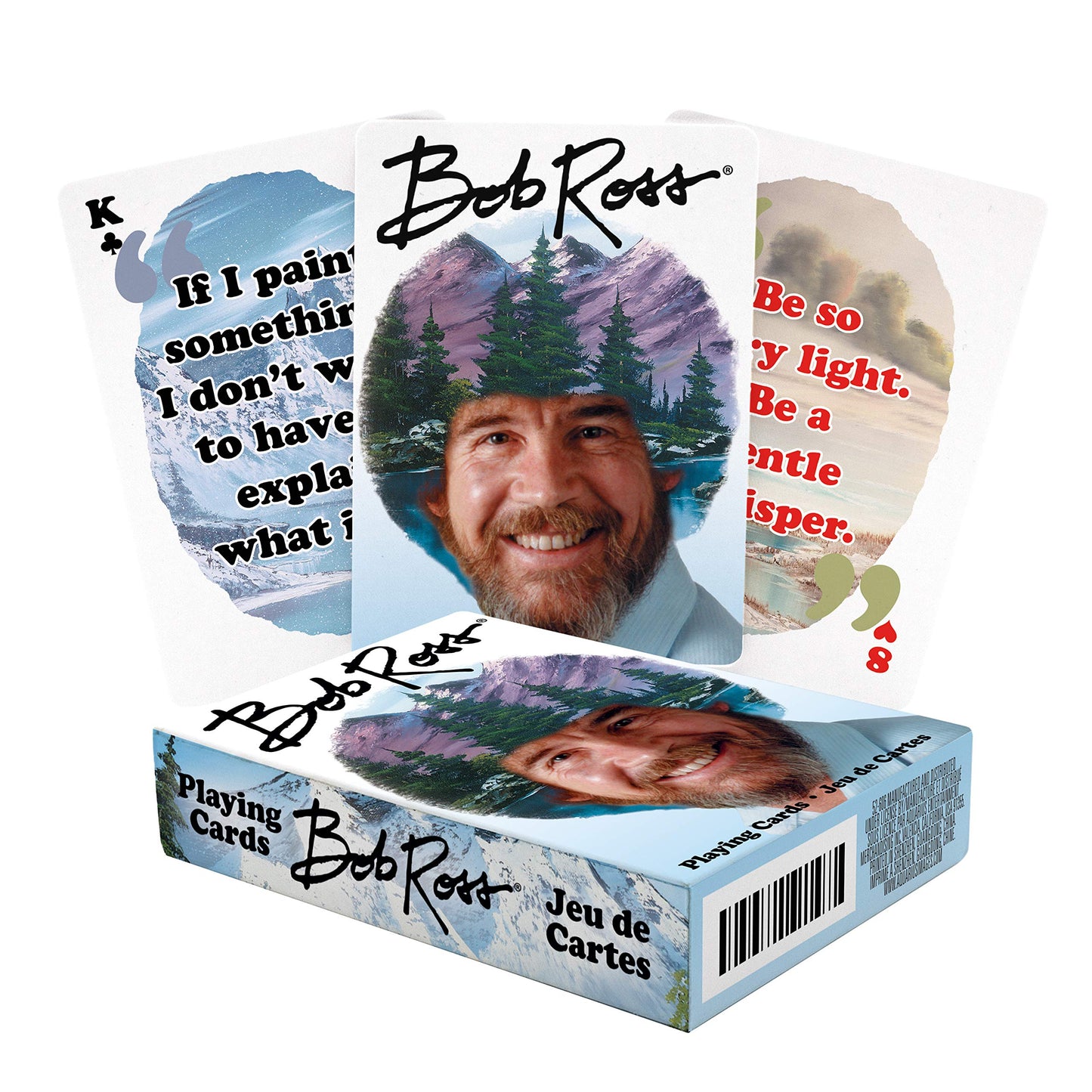 Aquarius Bob Ross Playing Cards - Bob Ross Quotes Deck Of Cards For Your Favorite Card Games - Officially Licensed Bob Ross Merc