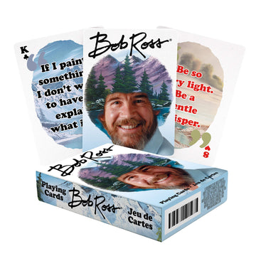 Aquarius Bob Ross Playing Cards - Bob Ross Quotes Deck Of Cards For Your Favorite Card Games - Officially Licensed Bob Ross Merc